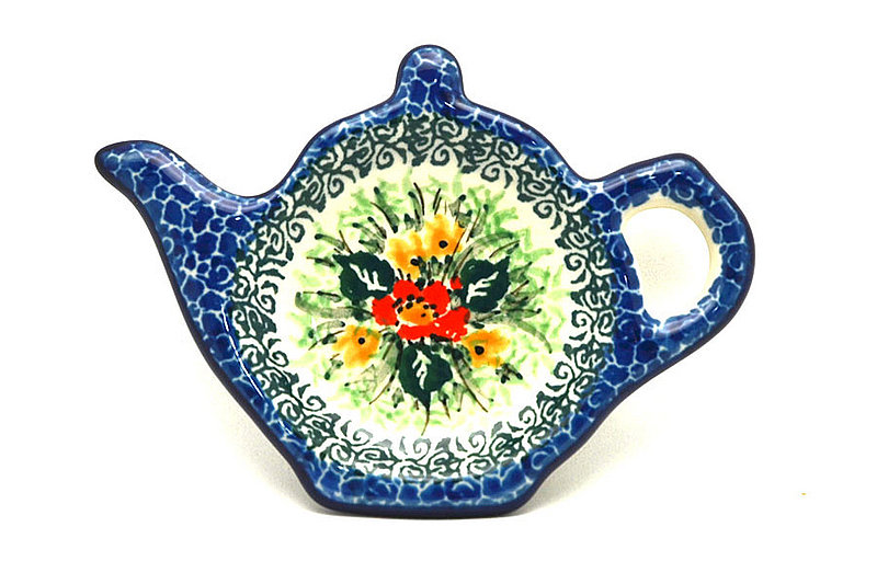 Ceramika Artystyczna Polish Pottery Tea Bag Holder - Unikat Signature - U4400 766-U4400 (Ceramika Artystyczna)