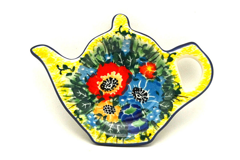 Ceramika Artystyczna Polish Pottery Tea Bag Holder - Unikat Signature - U4578 766-U4578 (Ceramika Artystyczna)