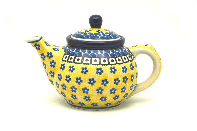 Ceramika Artystyczna Polish Pottery Teapot - 14 oz. - Sunburst 120-859a (Ceramika Artystyczna)
