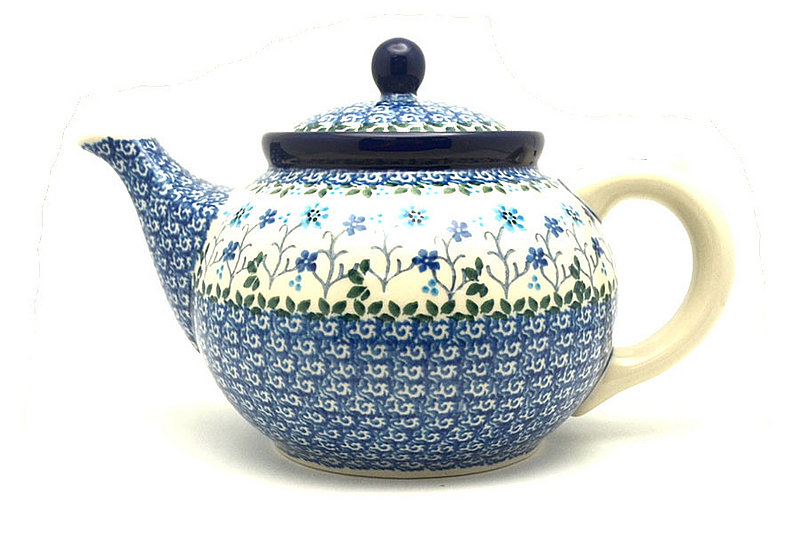 Ceramika Artystyczna Polish Pottery Teapot - 1 1/4 qt. - Georgia Blue 060-2785a (Ceramika Artystyczna)