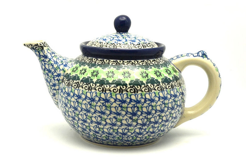 Polish Pottery Teapot - 1 1/4 qt. - Kiwi