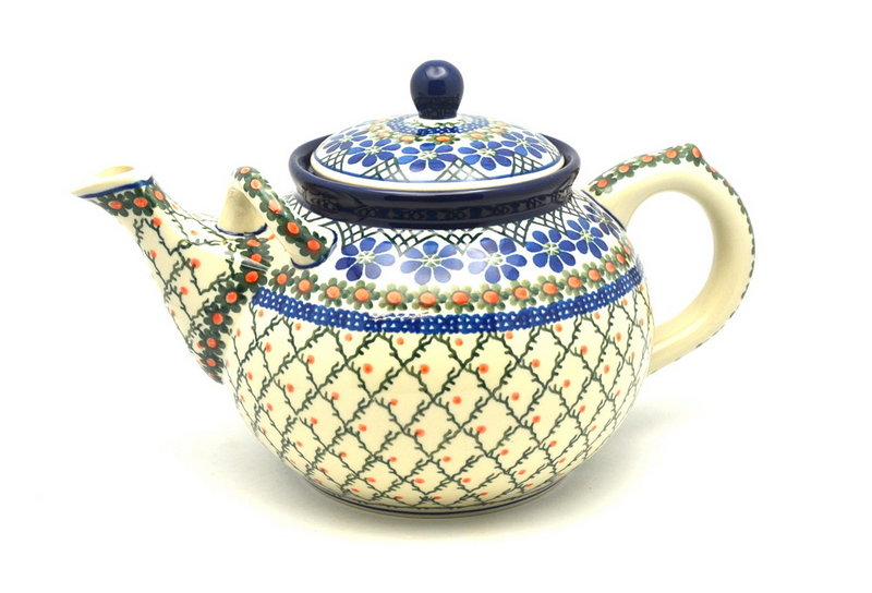Ceramika Artystyczna Polish Pottery Teapot - 1 3/4 qt. - Primrose 444-854a (Ceramika Artystyczna)