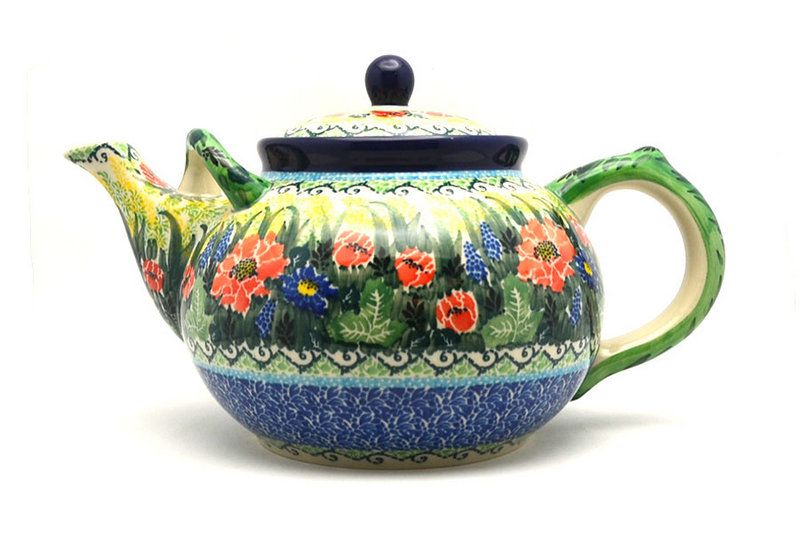 Ceramika Artystyczna Polish Pottery Teapot - 1 3/4 qt. - Unikat Signature - U4610 444-U4610 (Ceramika Artystyczna)