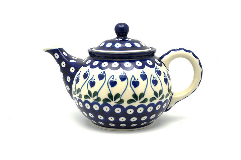 Ceramika Artystyczna Polish Pottery Teapot - 3/4 qt. - Bleeding Heart 264-377o (Ceramika Artystyczna)