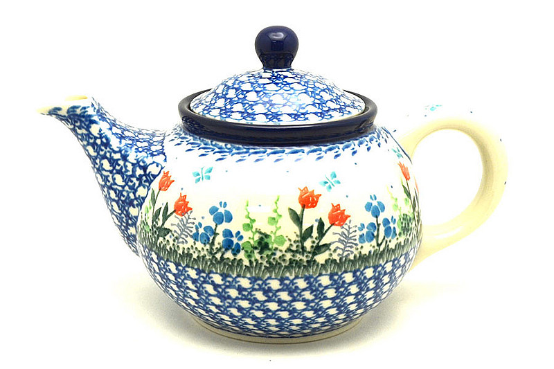 Ceramika Artystyczna Polish Pottery Teapot - 3/4 qt. - Tulip Horizon 264-2903a (Ceramika Artystyczna)