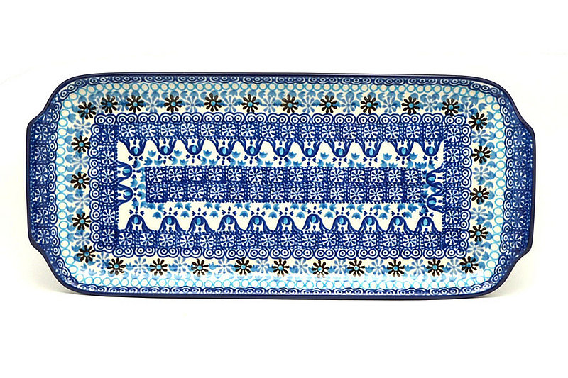 Ceramika Artystyczna Polish Pottery Tray - Appetizer - 12" - Blue Yonder 410-2187a (Ceramika Artystyczna)