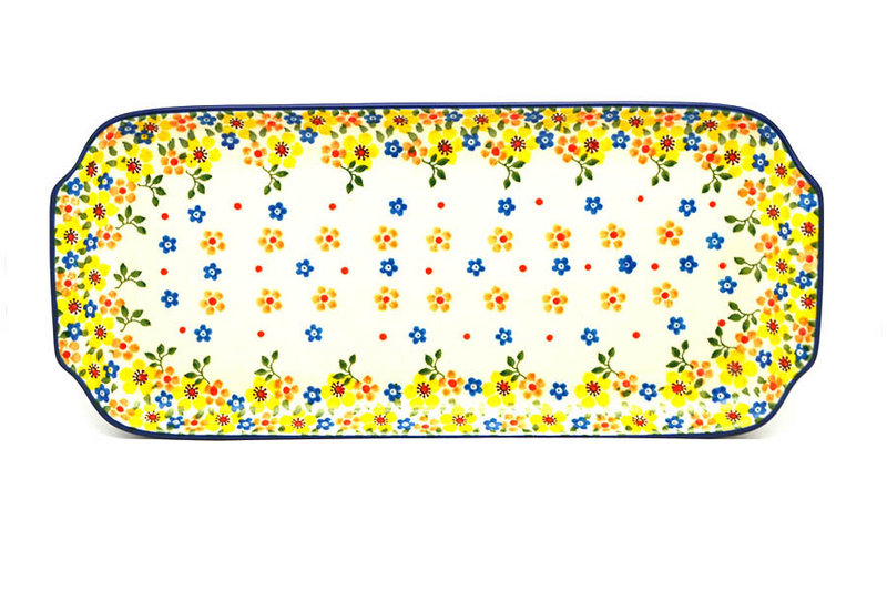 Ceramika Artystyczna Polish Pottery Tray - Appetizer - 12" - Buttercup 410-2225a (Ceramika Artystyczna)