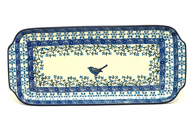 Ceramika Artystyczna Polish Pottery Tray - Appetizer - 12" - Song Bird 410-1932a (Ceramika Artystyczna)