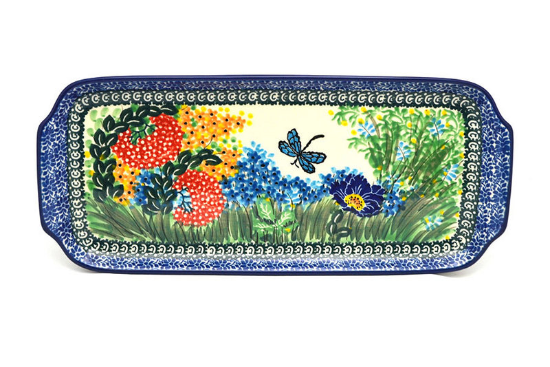 Ceramika Artystyczna Polish Pottery Tray - Appetizer - 12" - Unikat Signature U4612 410-U4612 (Ceramika Artystyczna)