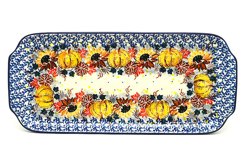 Ceramika Artystyczna Polish Pottery Tray - Appetizer - 12" - Unikat Signature U4741 410-U4741 (Ceramika Artystyczna)