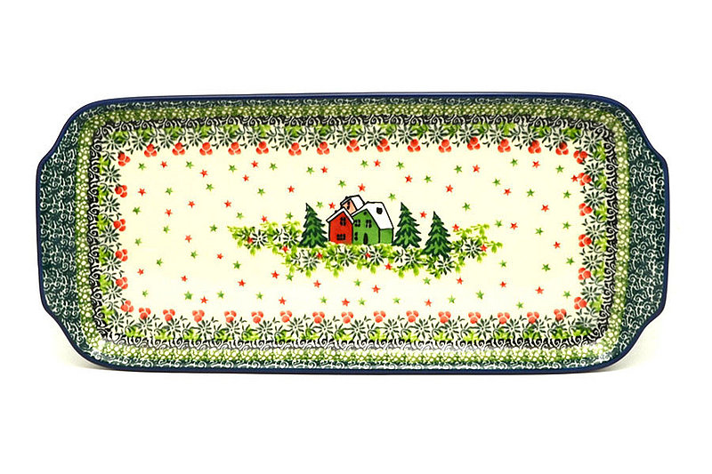 Ceramika Artystyczna Polish Pottery Tray - Appetizer - 12" - Unikat Signature U5037 410-U5037 (Ceramika Artystyczna)
