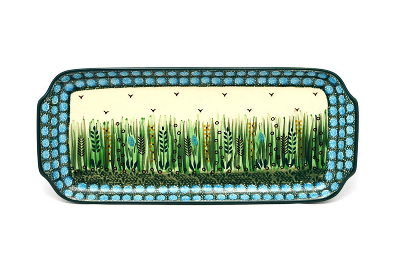 Ceramika Artystyczna Polish Pottery Tray - Appetizer - 12" - Unikat Signature U803 410-U0803 (Ceramika Artystyczna)