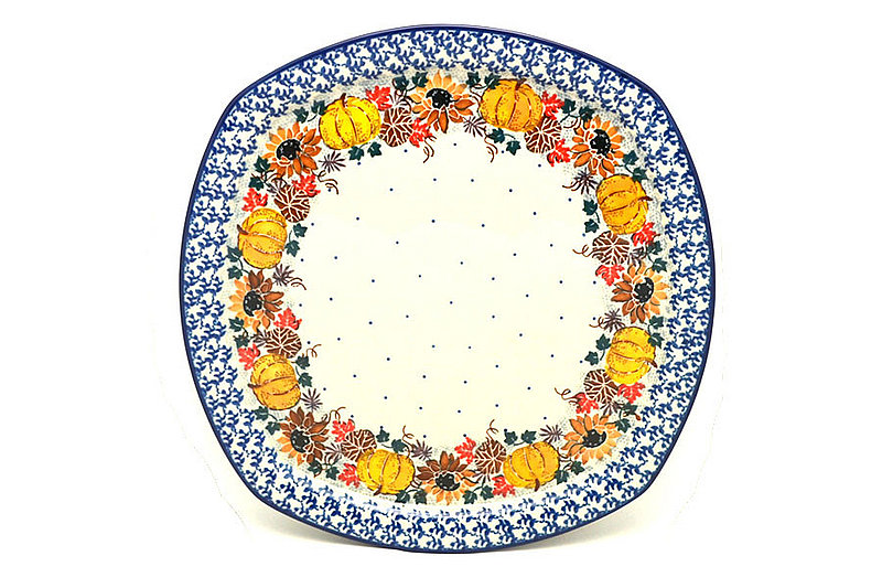 Ceramika Artystyczna Polish Pottery Tray - Rounded Square - Unikat Signature - U4741 F83-U4741 (Ceramika Artystyczna)