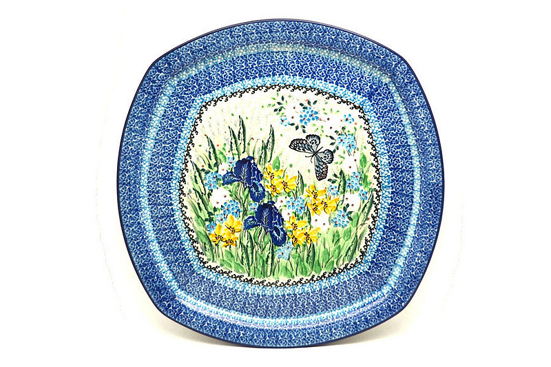 Ceramika Artystyczna Polish Pottery Tray - Rounded Square - Unikat Signature - U5132 F83-U5132 (Ceramika Artystyczna)