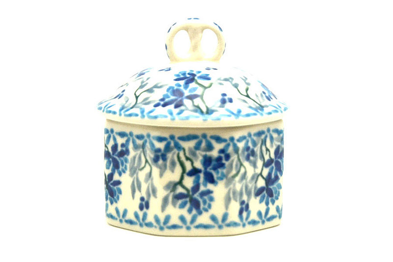 Ceramika Artystyczna Polish Pottery Trinket Box - Clover Field 110-2524a (Ceramika Artystyczna)