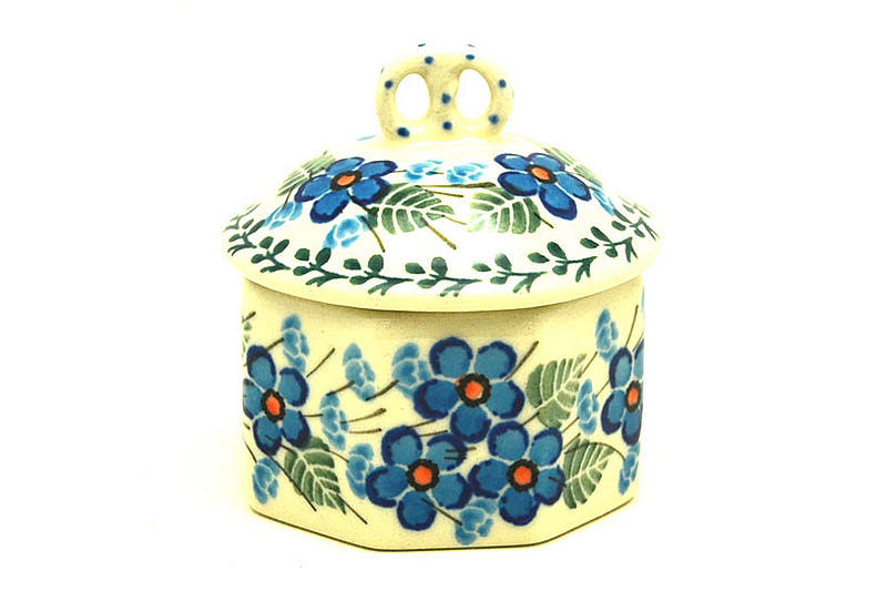 Ceramika Artystyczna Polish Pottery Trinket Box - Parisian Posies 110-2272a (Ceramika Artystyczna)