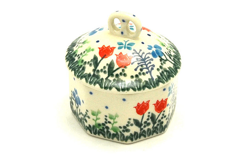 Ceramika Artystyczna Polish Pottery Trinket Box - Tulip Horizon 110-2903a (Ceramika Artystyczna)