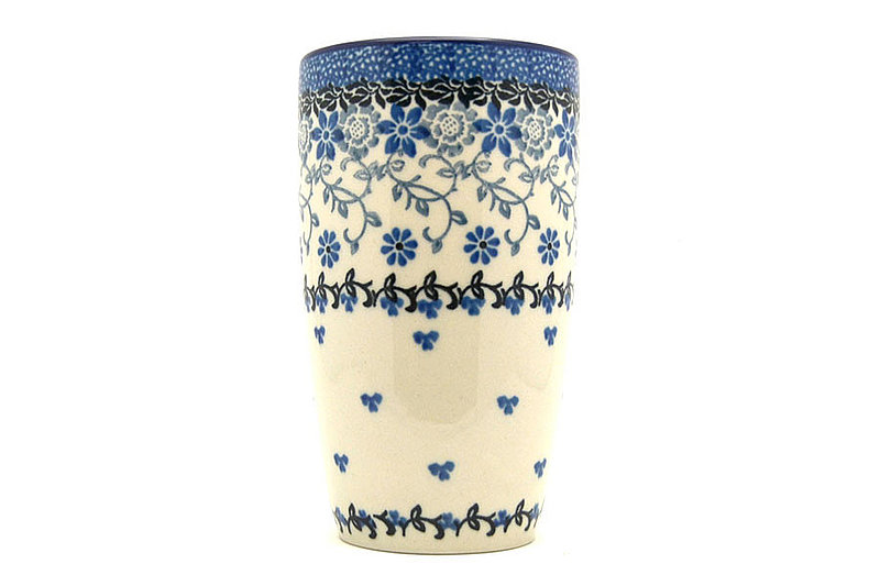 Ceramika Artystyczna Polish Pottery Tumbler - 12 oz. - Silver Lace C53-2158a (Ceramika Artystyczna)