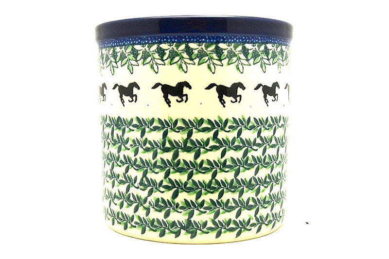 Ceramika Artystyczna Polish Pottery Utensil Holder - Dark Horse 003-2241a (Ceramika Artystyczna)