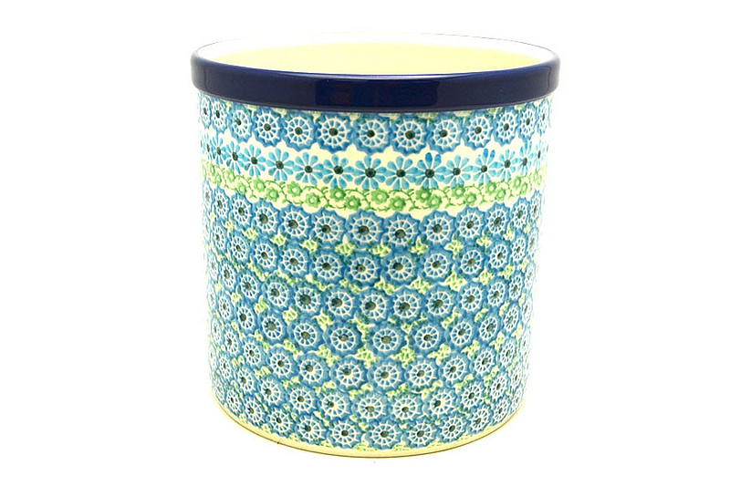 Ceramika Artystyczna Polish Pottery Utensil Holder - Sea Glass 003-3274a (Ceramika Artystyczna)
