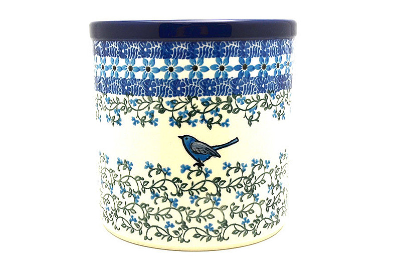 Ceramika Artystyczna Polish Pottery Utensil Holder - Song Bird 003-1932a (Ceramika Artystyczna)