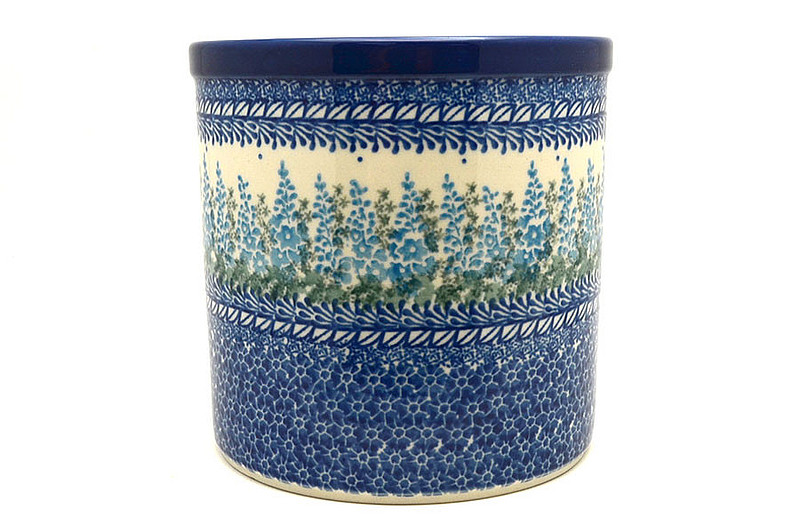 Ceramika Artystyczna Polish Pottery Utensil Holder - Virginia Blue Bells 003-3279a (Ceramika Artystyczna)
