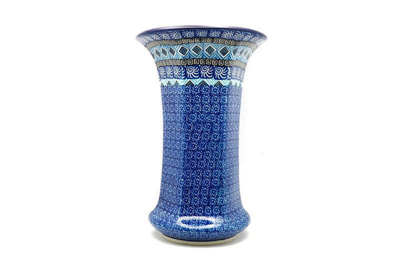 Polish Pottery Vase - Large - Aztec Sky