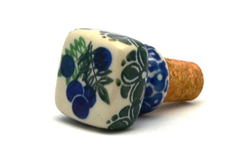 Ceramika Artystyczna Polish Pottery Wine Stopper - Huckleberry 832-1413a (Ceramika Artystyczna)