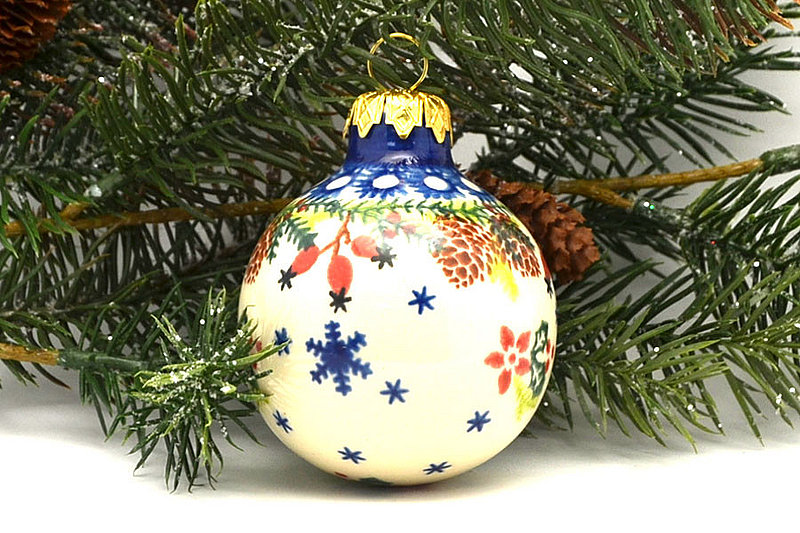 Vena Polish Pottery Ornament - Ball - VC306 V002-VC306 (Vena)