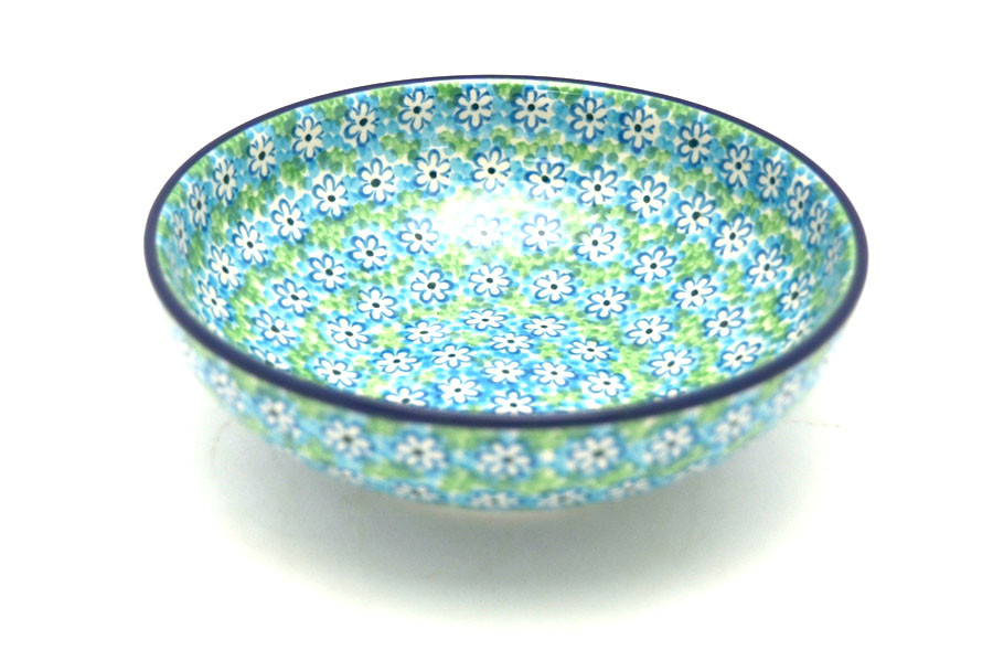 Polish Pottery Bowl - Contemporary Salad - Key Lime B90-2252a
