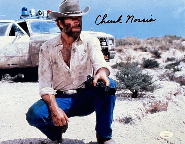 Chuck Norris Autographed Signed 11X14 Lone Wolf Mcquade Photo JSA 