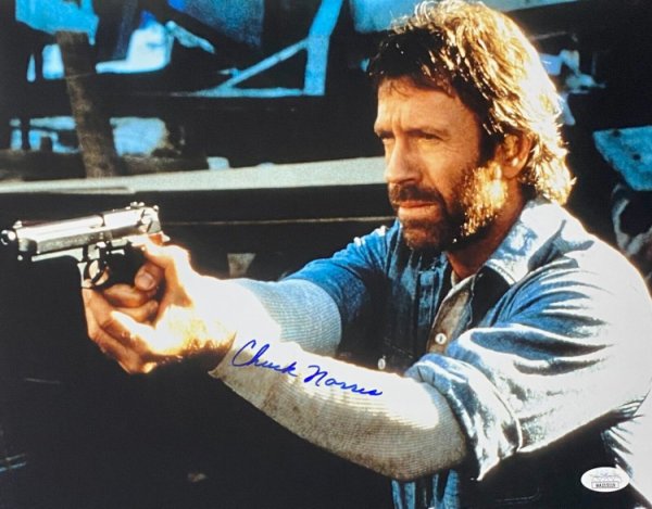 Chuck Norris Autographed Signed 11X14 Photo JSA Authentication #1 