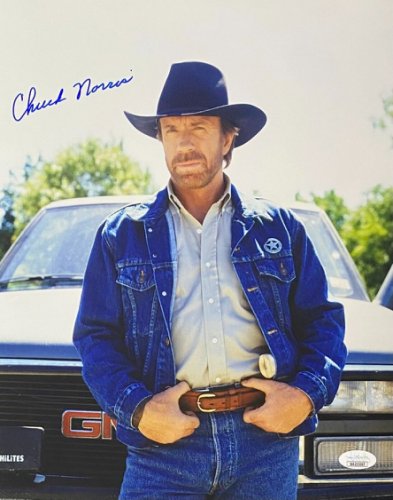 Chuck Norris Autographed Signed 11X14 Photo JSA Authentication #8 