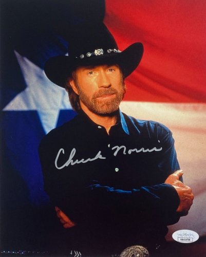 Chuck Norris Autographed Signed 8X10 Photo JSA Authentication #11 