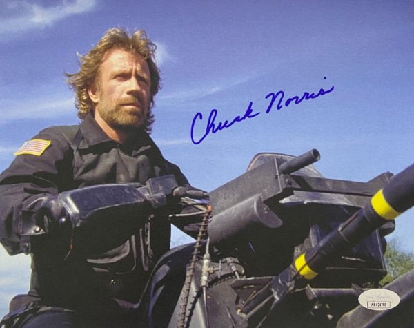 Chuck Norris Autographed Signed 8X10 Photo JSA Authentication #12 
