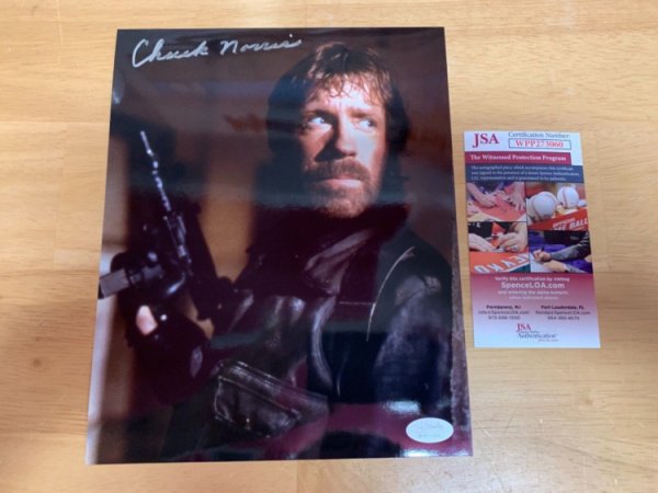 Chuck Norris Autographed Signed Delta Force 8X10 Photo JSA 