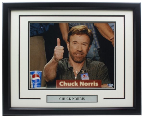 Chuck Norris Autographed Signed Framed 11X14 Photo Beckett 