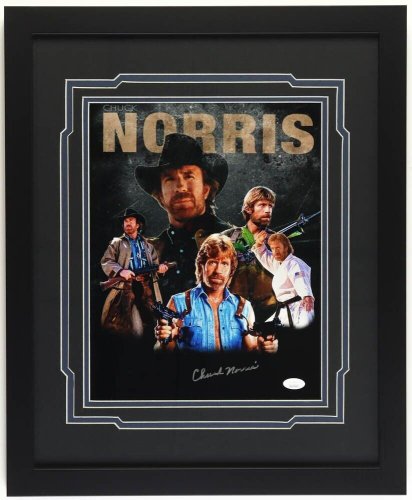 Chuck Norris Autographed Signed Framed 11X14 Photo JSA Authenticted #11 