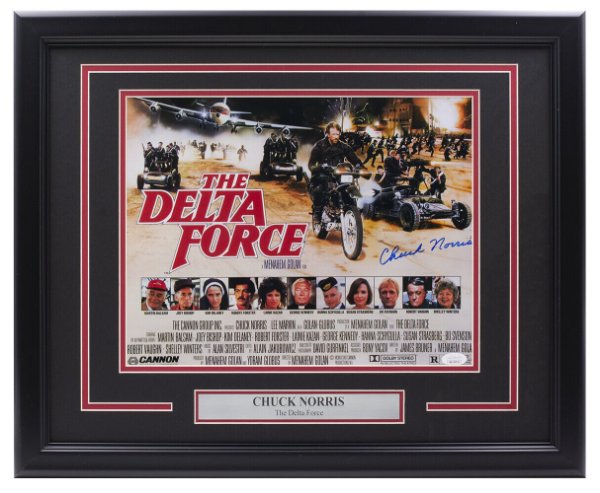 Chuck Norris Autographed Signed Framed 11X14 The Delta Force Photo JSA Itp 