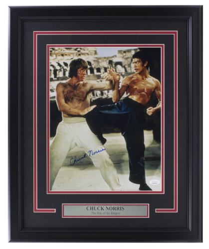 Chuck Norris Autographed Signed Framed 11X14 The Way Of The Dragon Photo JSA Itp 