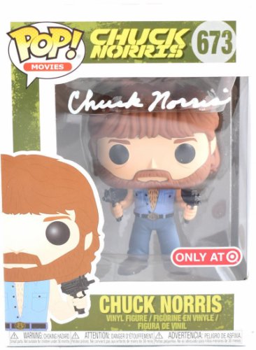 Chuck Norris Autographed Signed Funko Pop Figurine #673 - JSA W White 