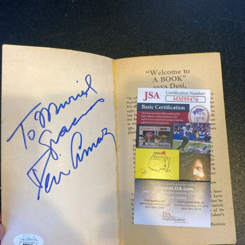 Desi Arnaz Autographed Signed Sr. I Love Lucy Book With JSA COA 