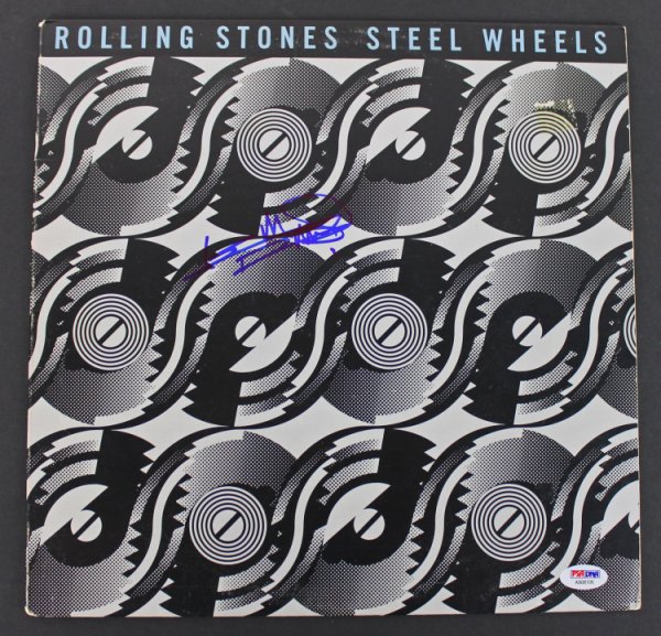 Keith Richards Autographed Signed Rolling Stones 'Steel Wheels' Album Cover PSA/DNA 