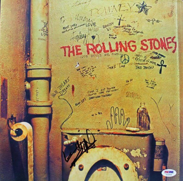 Keith Richards Autographed Signed The Rolling Stones Album Cover W/ Vinyl PSA/DNA 