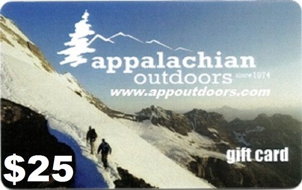 Appalachian Outdoors $25 Gift Card APPGIFT25 (Appalachian Outdoors)