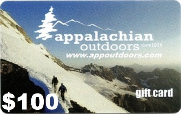 Appalachian Outdoors Gift Card--$100 APPGIFT100 (Appalachian Outdoors)