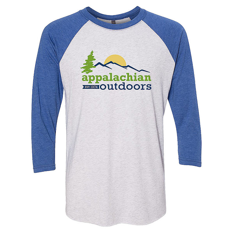 Appalachian Ski And Outdoors Men's AO Logo 3/4 Sleeve Raglan Shirt AOS246051 (Appalachian Ski And Outdoors)