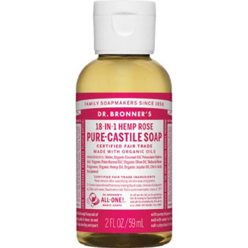 Dr. Bronner's Rose Castile Soap--2oz 371544 (Dr. Bronner's)