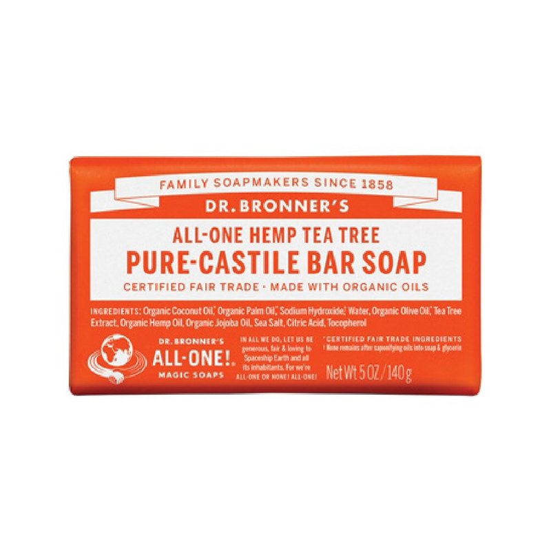 Dr. Bronner's Tea Tree Castile Bar Soap 371585 (Dr. Bronner's)