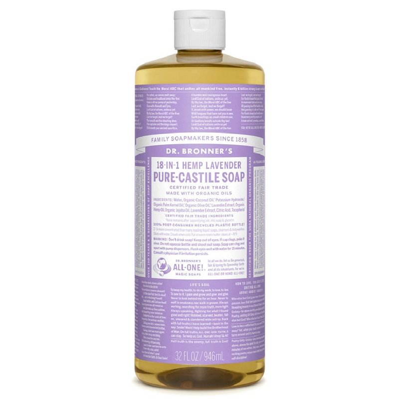 Dr. Bronners Lavender Liquid Soap--32 oz 371539 (Dr. Bronners)